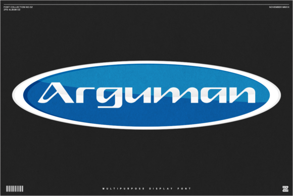 Arguman: A Modern Display Font with Retro-Futuristic Flair