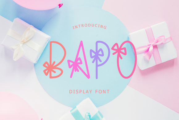 Bapo: A Playful Display Font for Kid-Themed Editorial Designs