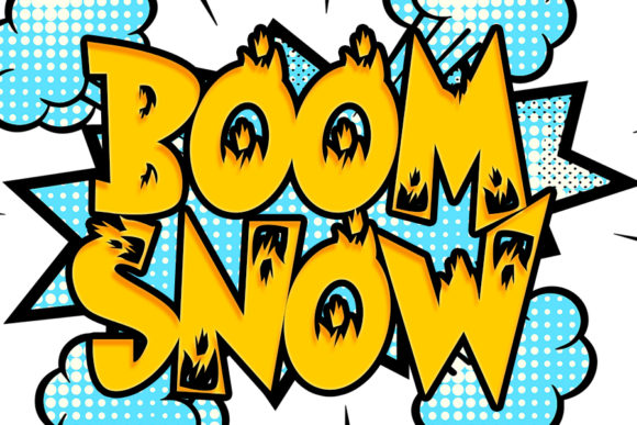 Boom Snow: A Bold Display Font for Creative Business Branding