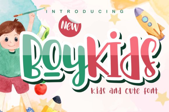 Boykids Display Font: A Joyful Typeface for Children's Branding