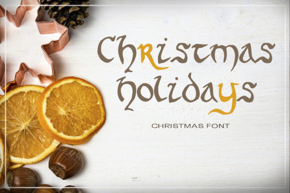 Christmas Holidays: A Modern Display Font for Editorial Design and Digital Publishing