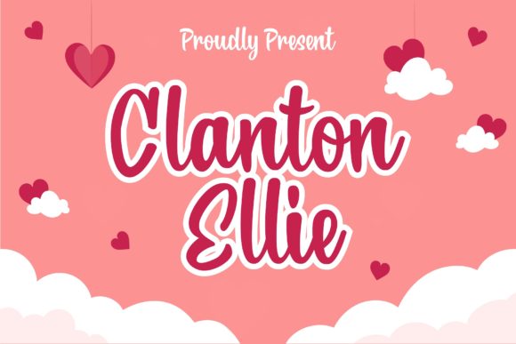 Clanton Ellie: A Festive Handwritten Font for Joyful Branding
