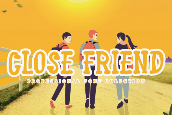 Close Friend: A Joyful Display Font for Playful Editorial Projects