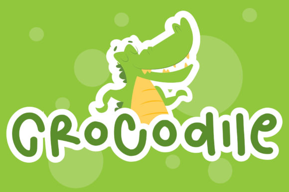 Crocodile: A Playful Display Font for Editorial Design and Digital Publishing