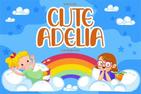 Cute Adelia: A Sweet Display Font for Playful Editorial Design