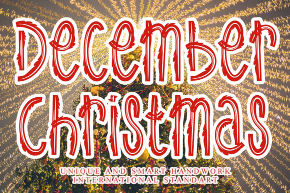 December Christmas: A Hipster Display Font for Crafters and Makers