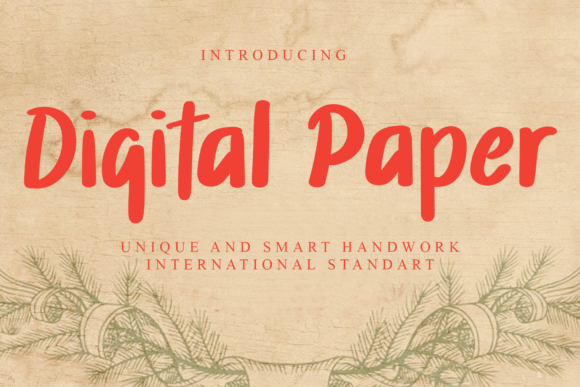 Digital Paper: A Fun and Trendy Display Font for Modern Web Design