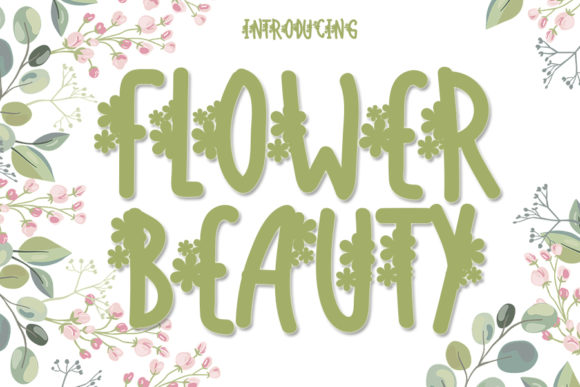 Flower Beauty: A Cute Display Font for Playful Campaign Graphics