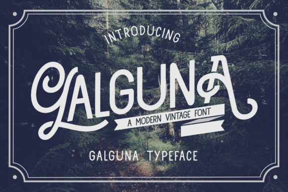 Galguna: A Stylish Display Font for Creative Branding Projects