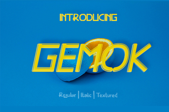 Gemok: A Simple Authentic Display Font for Editorial Branding