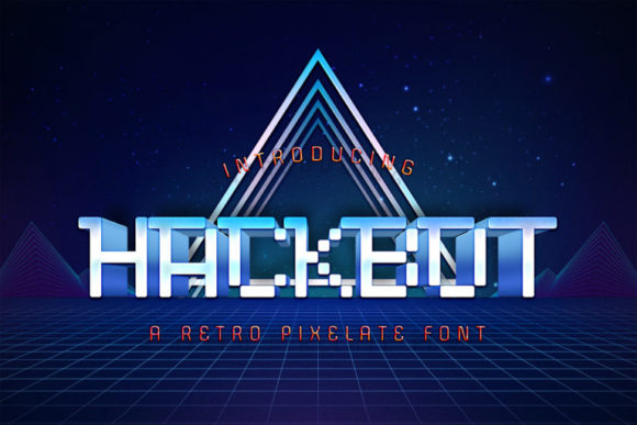 Hackbot: A Bold Techno Display Font for Standout Branding