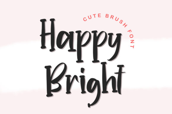 Happy Bright: A Cute Display Font for Joyful Handmade Designs