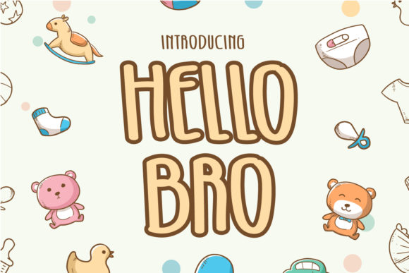 Hello Bro: A Trendy Display Font for Creative Projects