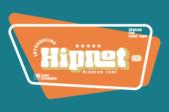 Hipnot: A Vintage Display Font With Heavy Craft Appeal