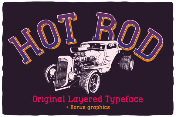 Hot Rod: A Fun and Friendly Display Font for Vintage-Inspired Editorial Design