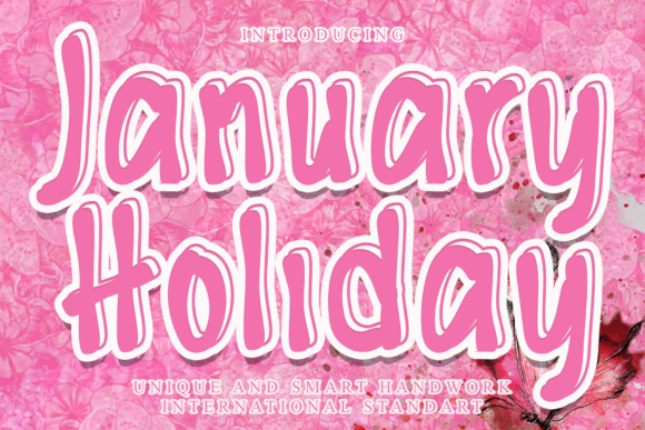 January Holiday: A Fresh Display Font for Small Business Branding