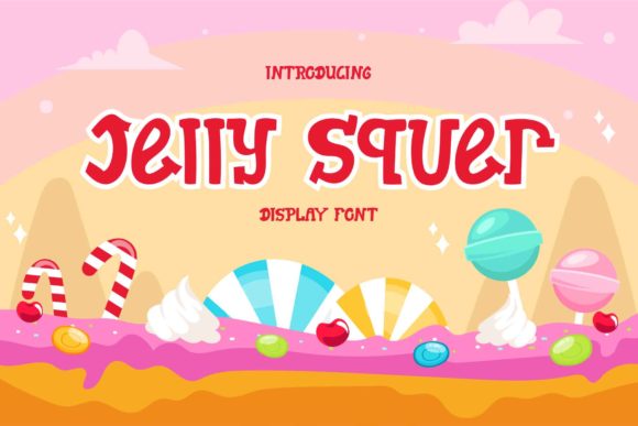 Jelly Squer: A Cute Display Font That Brightens Branding Projects