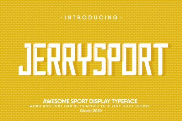 JerrySport: A Bold Display Font for Dynamic Campaign Designs