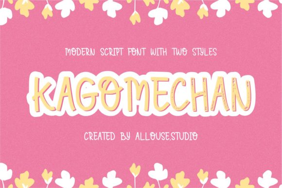 Kagomechan: A Fun Display Font for Playful Brand Designs