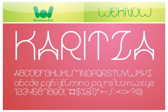 Karitza: A Stylish Display Font for Modern Web Design