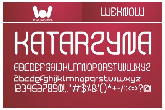 Katarzyna: A Techno Display Font for Crafty Makers and Creative Sellers