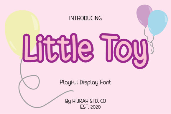 Little Toy: A Playful Display Font for Children-Themed Editorial Designs