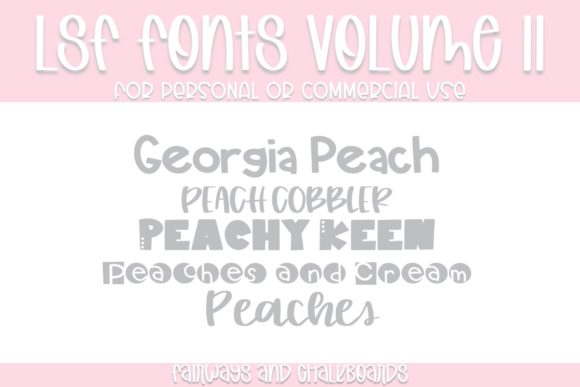 LSF Volume 11 Display Font for Labels, Invitations & Branding