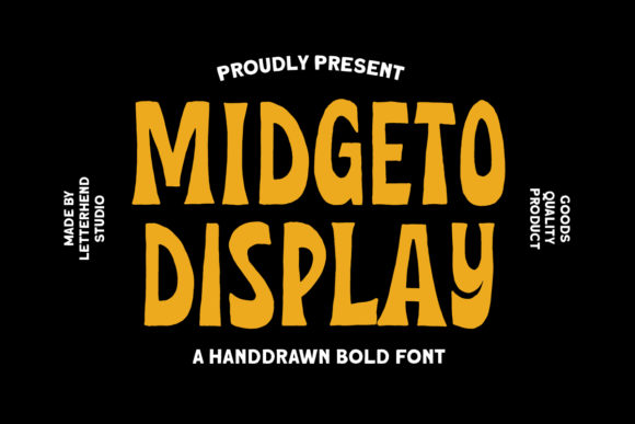 Midgeto: A Quirky Display Font for Playful Design