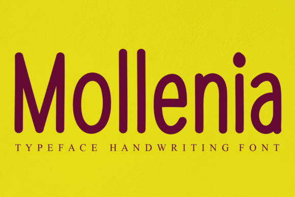 Mollenia: A Bold Display Font for Trendy Digital Designs
