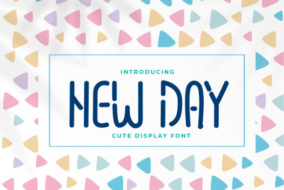 New Day: A Tall and Cute Display Font for Brand Design