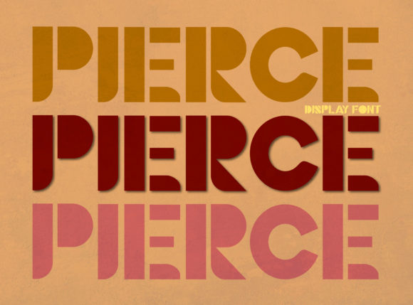Pierce: A Casual and Bold Display Font for Campaign Creators