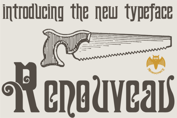 Renouveau: A Vintage Display Font for Memorable Branding