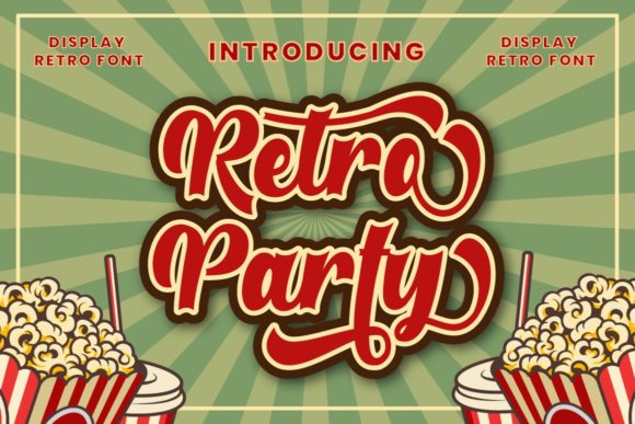 Retro Party Font: A Joyful Display Typeface for Campaigns