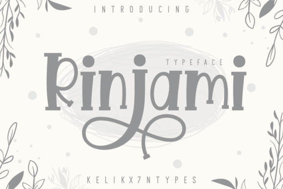 Rinjami: A Bold Casual Display Font for Content Creators