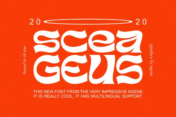 Sceageus: The Display Font for Editorial Design