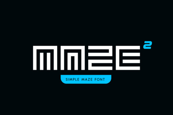 SimpleMaze: A Futuristic Display Font for Bold Digital Branding