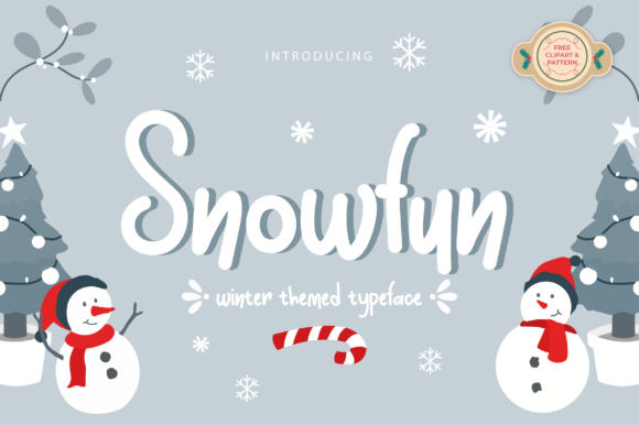 Snowfun: A Playful Display Font for Crafters and Small Business Owners