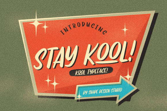 Stay Kool Font: A Fun Casual Display Typeface for Relaxed Branding