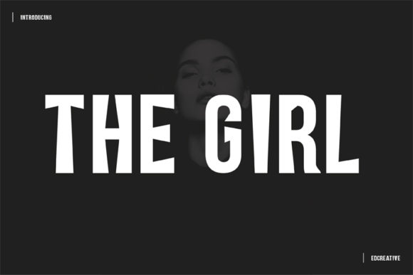 The Girl: A Bold Display Font for Stylish Branding Projects