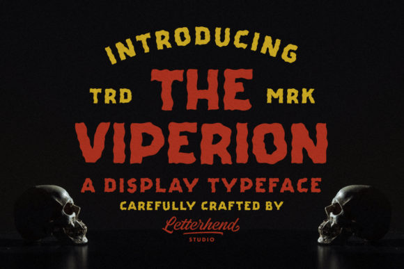 The Viperion: A Bold Spooky Font for Crafters and Makers