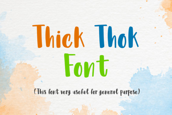 Thick Thok: A Sweet, Chunky Display Font for Bold Branding
