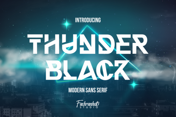 Thunder Black: A Modern Display Font for Bold Digital Design