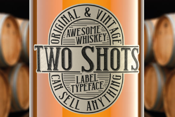 Two Shots Font: Vintage Style for Business Branding