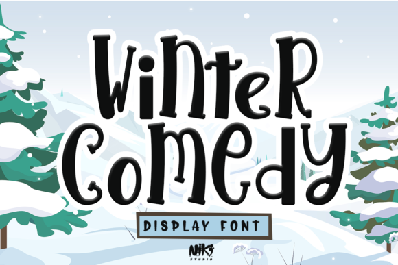 Winter Comedy: A Fun and Trendy Display Font for Creative Branding Projects